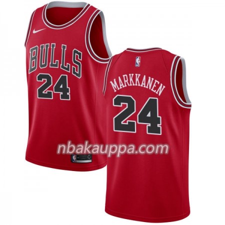 Chicago Bulls Lauri Markkanen 24 Nike 2017-18 Punainen Pelipaidat Swingman - Miesten